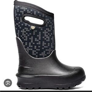 Bogs Neo-Classic Kids Boots - Sleek Black NWT